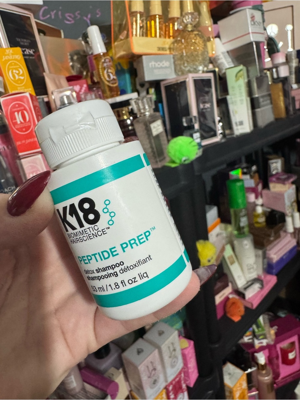K18 Peptide Prep Detox Shampoo — White & Teal
